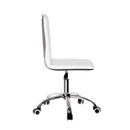 Artiss Office Chair Conference Chairs PU Leather Low Back White