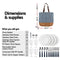 Alfresco 4 Person Picnic Basket Bag Set Wooden Blanket Cooler Outdoor Insulated