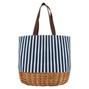 Alfresco 4 Person Picnic Basket Bag Set Wooden Blanket Cooler Outdoor Insulated