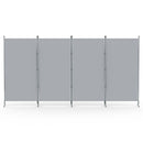 Artiss 4 Panel Room Divider Screen 345x180cm Fabric Grey