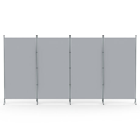 Artiss 4 Panel Room Divider Screen 345x180cm Fabric Grey