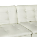 Artiss Sofa Bed 192CM Beige Faux Linen Fabric