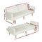 Artiss Sofa Bed 195CM Beige Faux Linen