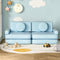 Artiss Sofa Bed 160CM DIY Couch Velvet Blue