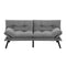 Artiss Sofa Bed Convertible 3 Seater Couch Recliner Lounge Chair Fabric Grey