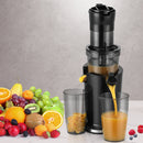 Devanti Slow Juicer Cold Press Fruit Juice Extractor 200W Black