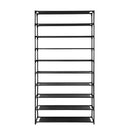 Artiss Shoe Rack Cabinet Stackable 50 Pairs 10-Tier Black