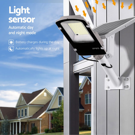 Leier 386 LED Solar Street Light Flood Motion Sensor Remote