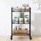 Artiss 3-Tier Shelving Unit Adjustable Garage Storage Kitchen Rack With Wheels