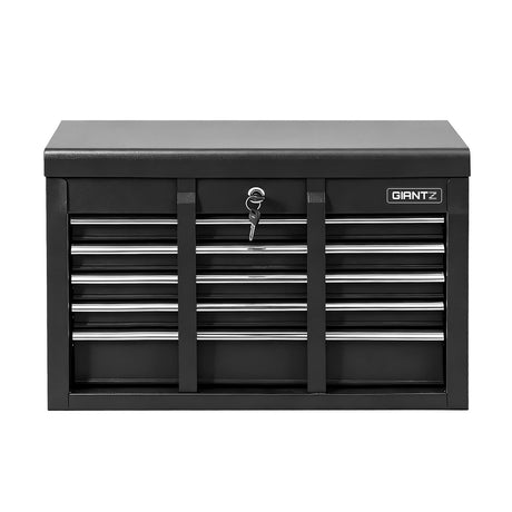 GIANTZ 5 Drawer Tool Chest Box Cabinet Lockable Garage Storage Organiser Black