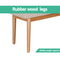 Artiss Dining Bench Upholstery Seat Stool Chair Cushion Furniture Oak 106cm