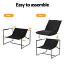 Artiss Armchair Lounge Chair Sling Black