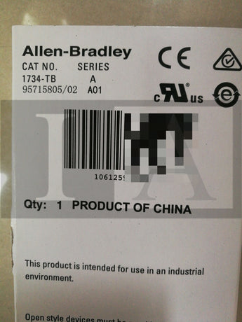 1734-TB | Allen Bradley | Pt I/O Card Base Removable Screw, Opened, Ser A