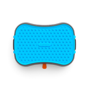 4-in-1 Slow Feeder Dog Bowl - Dark Grey Bowl with Blue Lickmat