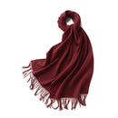 100% MERINO VIRGIN WOOL SCARF 970116 WINE