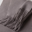 100% MERINO VIRGIN WOOL SCARF 970116 GREY