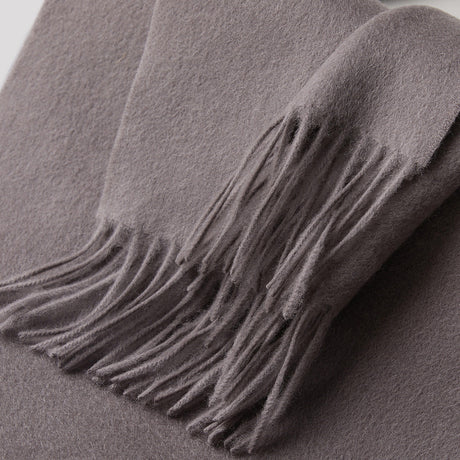 100% MERINO VIRGIN WOOL SCARF 970116 GREY