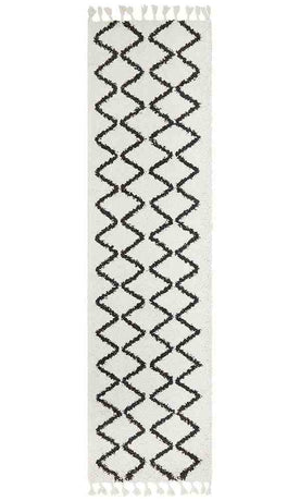 Saffron 11 White Runner by Rug Culture - 400X80CM - RUNNER