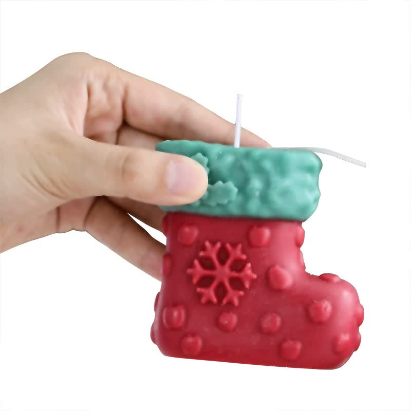 3PCS Christmas Scented Candle Gift Set - Elk, Tree, Gingerbread Man, Glove Shaped for Women, Xmas Home Decor, Party, Bedroom, Table Decorations