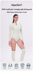 2MM jellyfish suit diving wet clothes jellyfish suit snorkeling swimsuit super elastic skin-friendly 2-piece jumpsuit+stockings