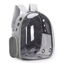 (BLUE)Replacement Transparent Pet Backpack with Zipper Closure - Heavy-Duty Structure, Ventilated and Padded Lining - Portable Travel Carrier for Cats, Small Dogs, Airplanes, Trains, Cars - Safe and Comfortable Carrier Backpack for Busy Pet Owners - Ideal