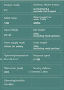 380ml touchless sensor automatic soap dispenser - wall-mounted, rechargeable lithium battery, USB charging, modern black design, suitable for bathroom and kitchen, bathroom soap dispenser | modern soap dispenser | touchless soap dispenser