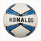 A blue windmill size5 football, PU fit material, wear-resistant and explosion-proof, including pump+air needle+net bag, Christmas Boxing Day gift,soccer