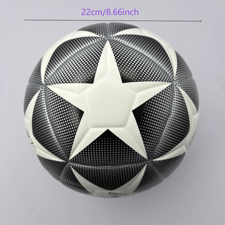 5th STARfootball match training gift hot-blooded youth PU fitting material wear-resistant explosion-proof Christmas Boxing Day (including air needle net bag pump)soccer