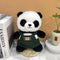 A unique Chinese panda plush toy, a simulated giant panda doll (green)