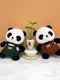 A unique Chinese panda plush toy, a simulated giant panda doll (green)