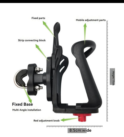 Bicycle water bottle rack, motorcycle water bottle rack, mountain bike water bottle rack, road bike water bottle rack, motorcycle touring bike support