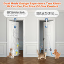 Rechargeable Electric Cat Teaser with Remote: Interactive 2-Mode Door Clip Toy for Australian Cats’ Exercise & Fun (Blue)