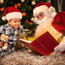 3 Pack Christmas Santa Hats for Adults - Extra Thicken Velvet Santa Claus Hats for Women Men Fluffy Plush Xmas Hats Christmas Party Supplies New Year's Eve Party Hats for Adults Teenagers