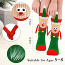 4 Pairs Christmas Socks, Crazy Holiday Hand Holding Socks Funny Christmas Stocking Stuffers