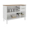 Base Kitchen Steel Cabinet/Cupboard with 3 Doors + 2 Drawers - Renova White Flat Pack DIY