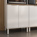 Base Kitchen Steel Cabinet/Cupboard with 3 Doors + 2 Drawers - Renova White Flat Pack DIY