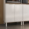 Base Kitchen Steel Cabinet/Cupboard with 3 Doors + 2 Drawers - Renova White Flat Pack DIY