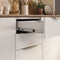 Base Kitchen Steel Cabinet/Cupboard with 3 Doors + 2 Drawers - Renova White Flat Pack DIY