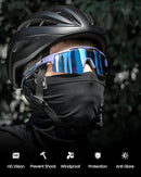 OutdoorMaster Hawk II Polarized Sports Sunglasses for Men Women, TAC 100% UV400 Protection TR90 Frame Cycling Sunglasses, Baseball Running Fishing Golf Glasses-Blue Frame+revo Blue Cat.3,Adult