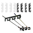 Fishing Rod Holders for Wall and Ceiling, Set of 6, 0.46 Size, Black, Garage Storage