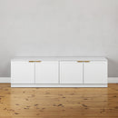 BUCHAREST TV UNIT- WHITE - HAMPTONS - PULL BRASS