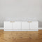 BUCHAREST TV UNIT- WHITE - HAMPTONS - PULL BRASS
