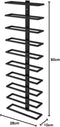 Set 2 Pcs Metal Wall Mount Wine Rack for Wine Bottles, Liquor, Champagne (Holds 10 Bottles)