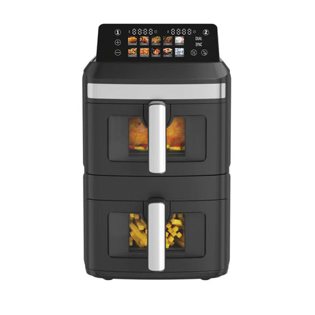 13L Dual Zone 2300W Double Stack Air Fryer with Foldable Top Display