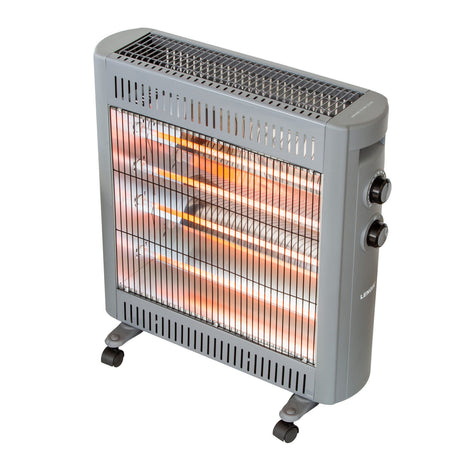 2200W Quartz Infrared Radiant Heater with Adjustable Thermostat and 2 Power Settings