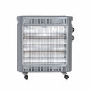 2200W Quartz Infrared Radiant Heater with Adjustable Thermostat and 2 Power Settings