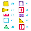 48 Pcs non-toxic STEM Educational, Durable Magnetic Tiles/Puzzle with Storage Bag