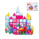 200 Pcs non-toxic STEM Educational, Durable Magnetic Tiles/Puzzle with Storage Bag