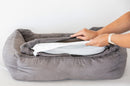 Easy to Clean Electric Heated Rabbit Faux Fur Covering Pet Bed - Small