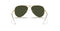Aviator Classic Sunglasses in Gold and Green